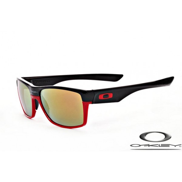 black and red oakley sunglasses