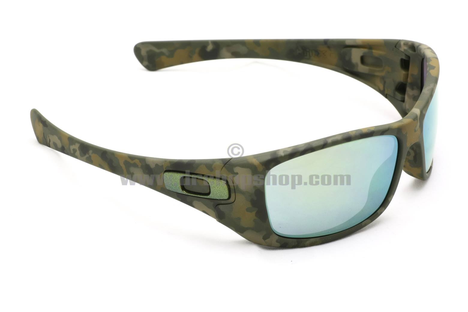 Fake Oakley Sunglasses Hijinx Camo Frame Emerald Lens
