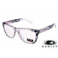 Fake Oakley Frogskins Sunglasses zebra Frame Clear Lens OAKLEY201567356