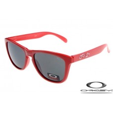 Oakley Frogskins Sunglasses Red Frame Gray Iridium Lens OAKLEY20156311